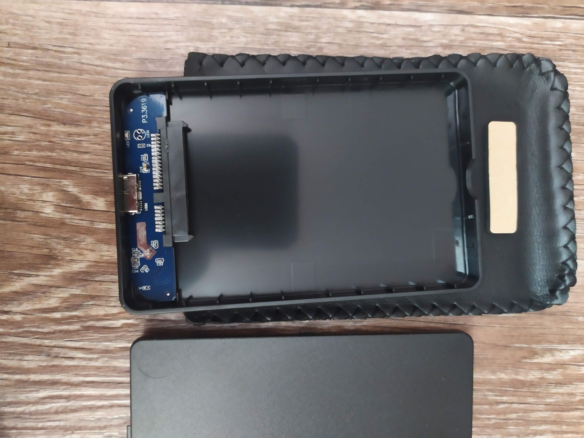 Внешний карман для HDD, SSD, usb 3.0, micro B + чехол. Кейс