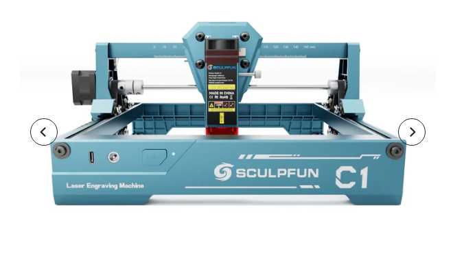 Máquina a laser Sculpfun c1 como nova