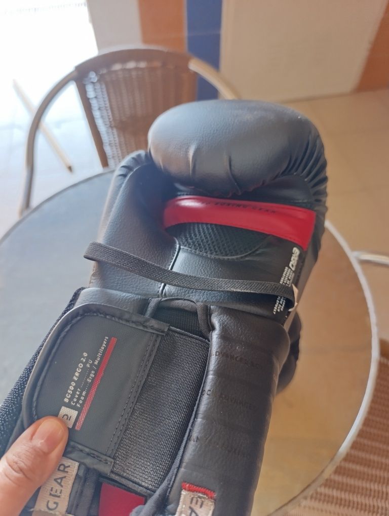 Luva de kickboxing e Muai thay