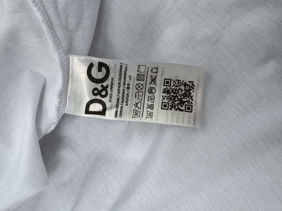 Футболка Dolce&Gabbana біла унісекс