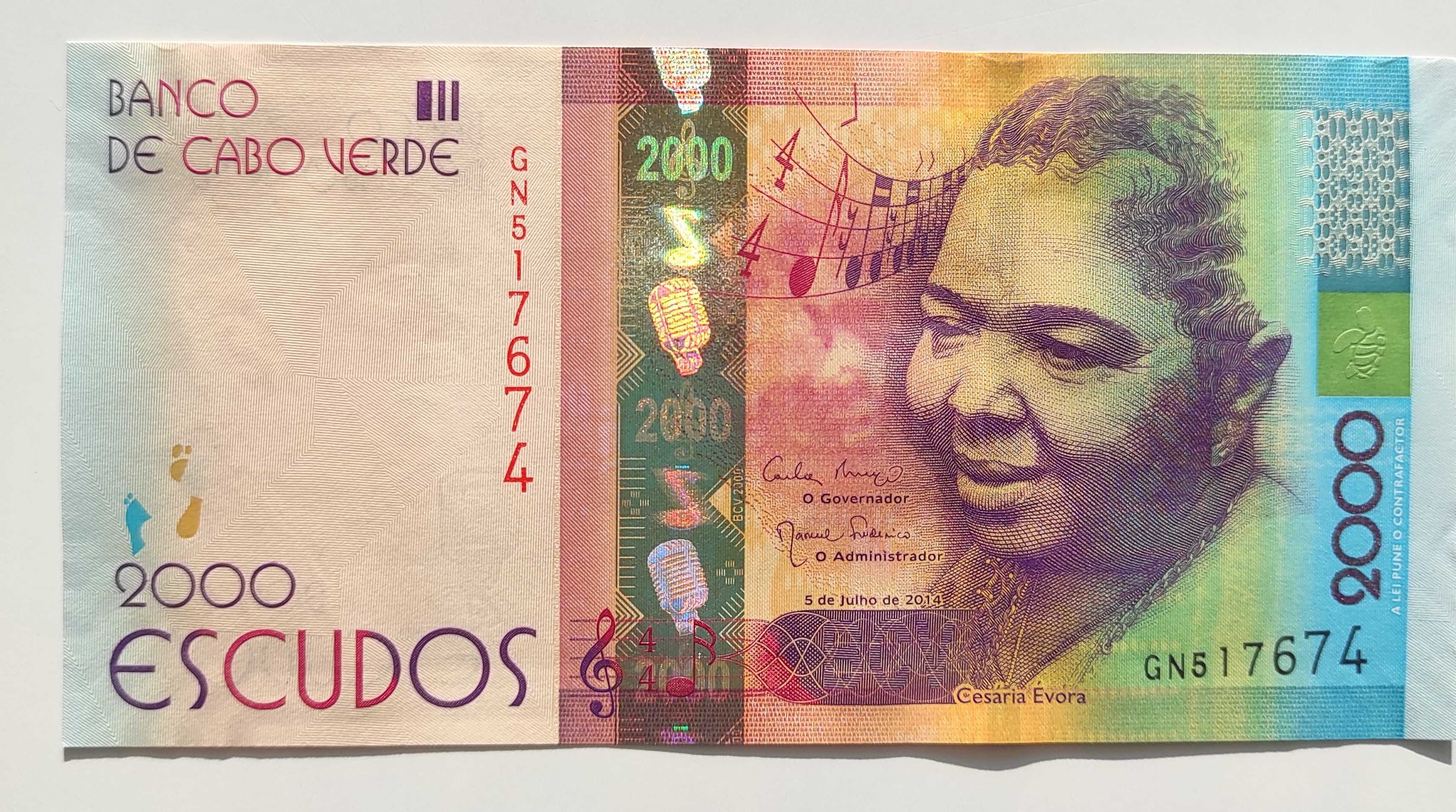 Banknot 2000 escudo Cape Verde UNC