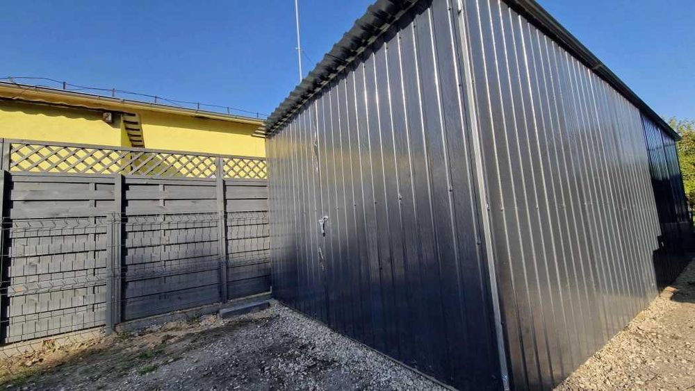 Garaż Blaszak konstrukcja stalowa na działkę, auto, narzędzia 3x5m