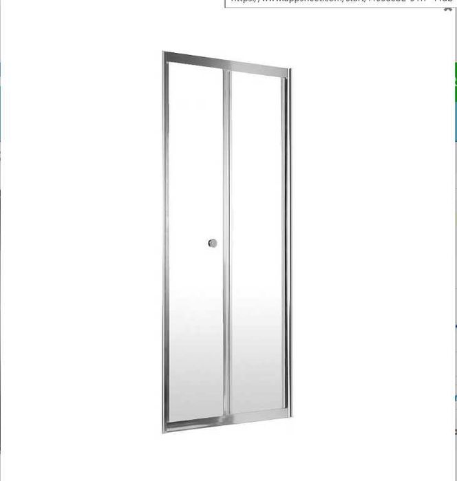 Drzwi Prysznicowe Wnękowe Przesuwne 185x80cm CHROM KTL_022D