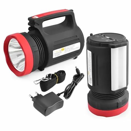 Мощный фонарь-прожектор переносной LED Yajia YJ-2886 Black ручной