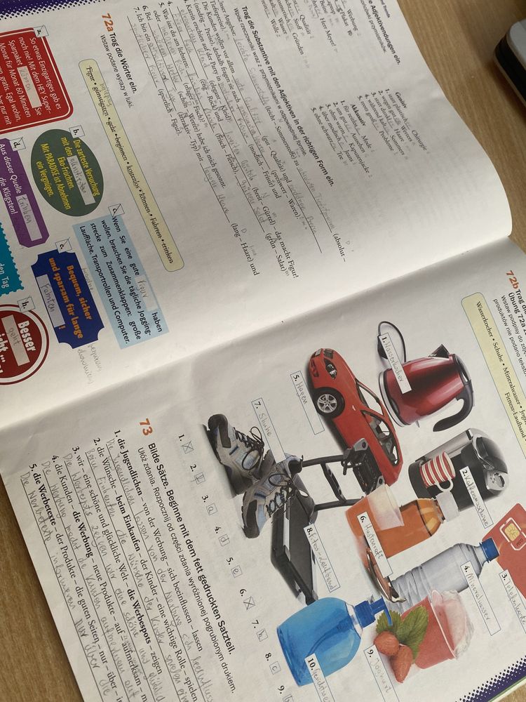 Motive Deutsch Neu 2 ćwiczenia (wypełnione ołówkiem)