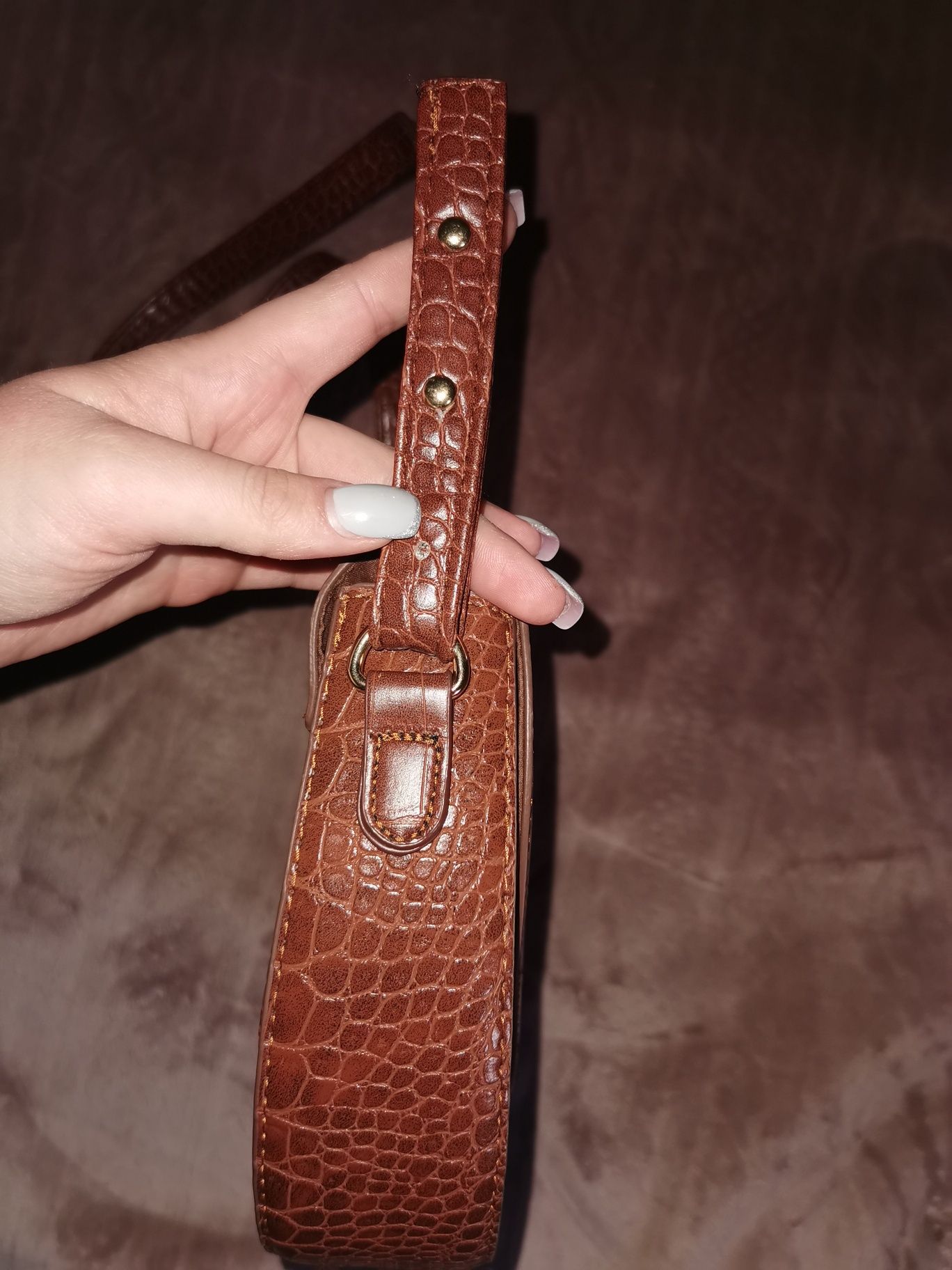 Torebka na ramię crossbody saddle bag