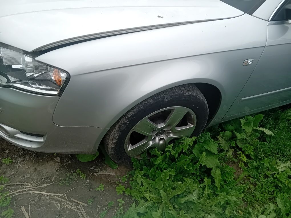 Audi a4 b7 ly7w 2.0tdi przód maska zderzak lampy xenon błotniki pas