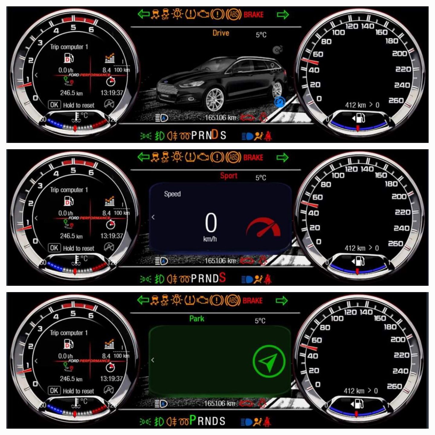 Licznik ford Mondeo MK5, Edge, S-Max, Galaxy. Full Digitall - ramka 3D