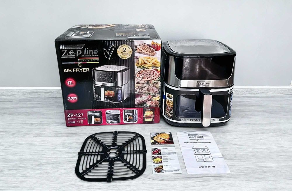 Аэрогриль Zepline 12л 4000 Вт / аерогриль - мультипечь с двумя тенами!