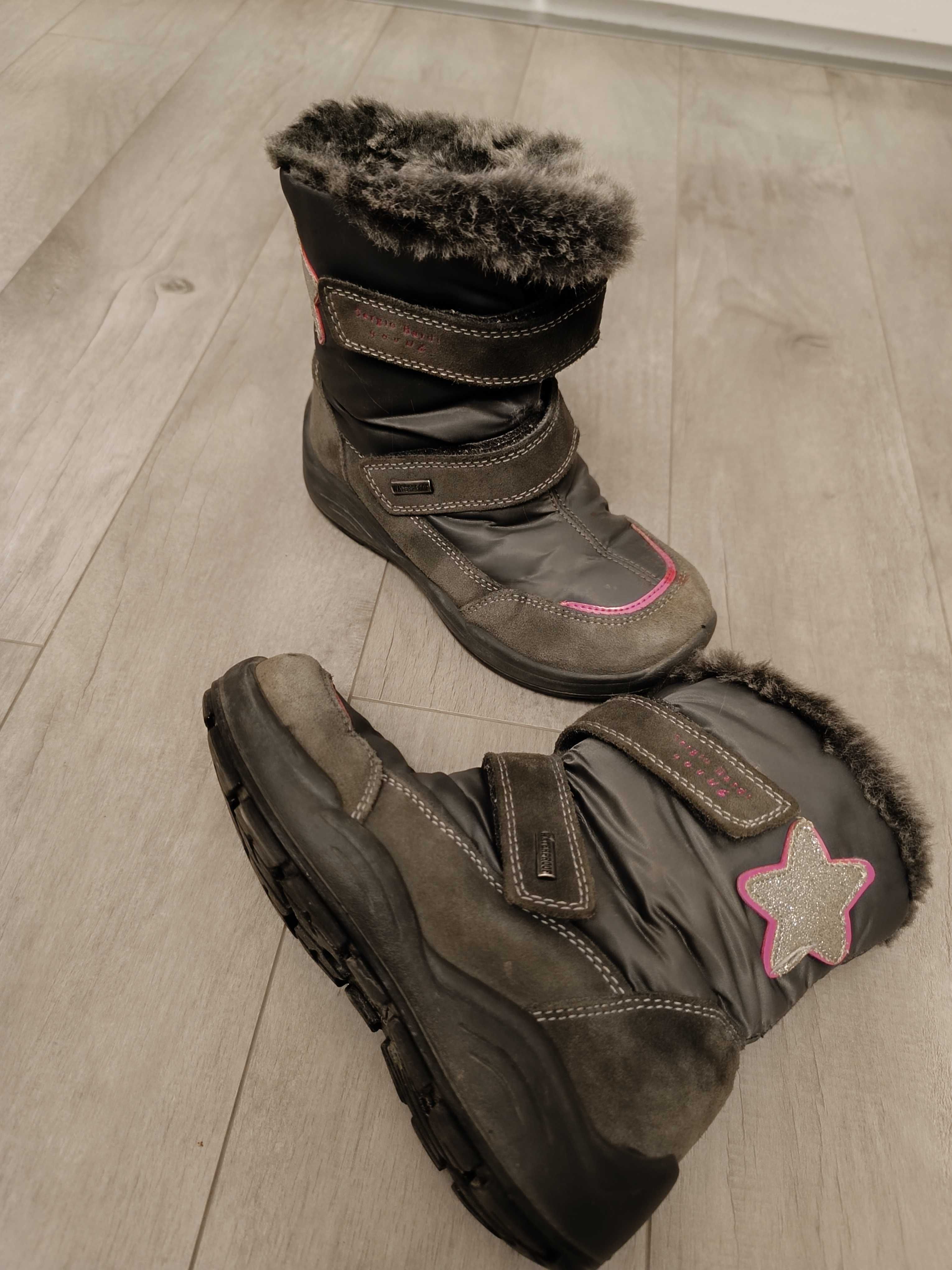Buty zimowe, śniegowce dla dziewczynki, rozm. 31
