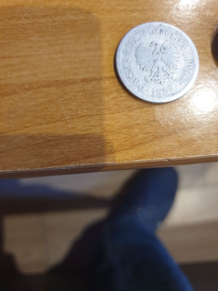 Moneta 1zl 1957 rok