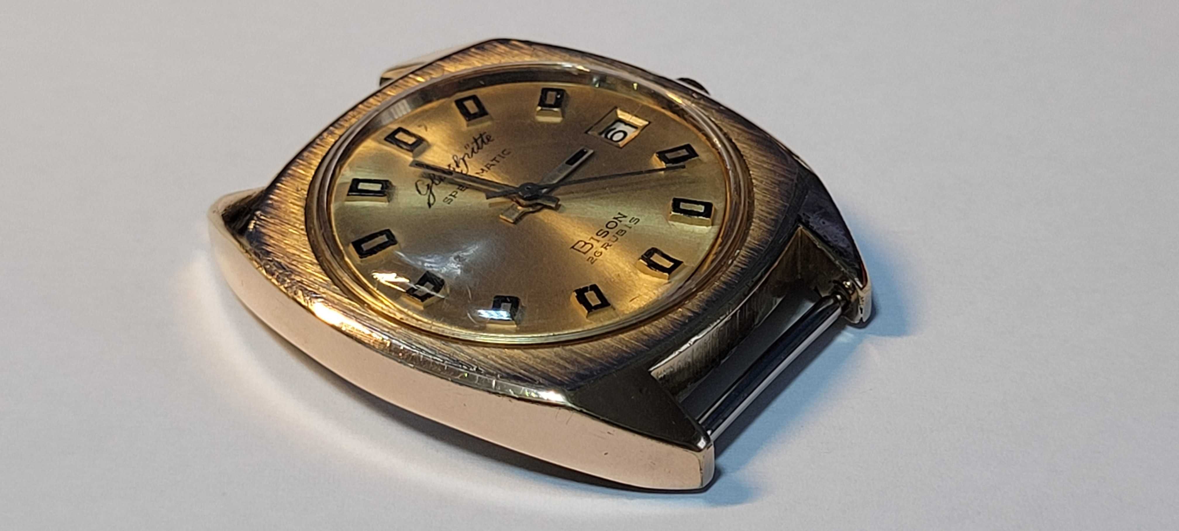 Glashutte Spezimatic BISON 14K AUTOMAT, + krzyż zasługi i legitymacja.