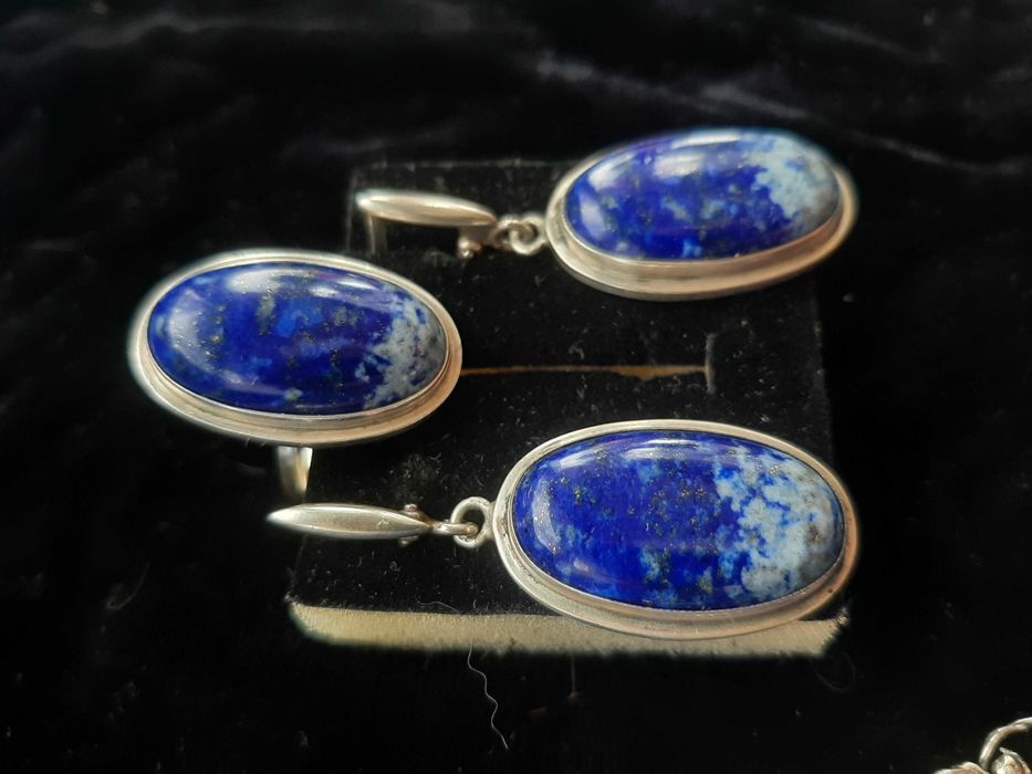 Ляпіс-лазурит в сріблі - ультрамариновий блюз