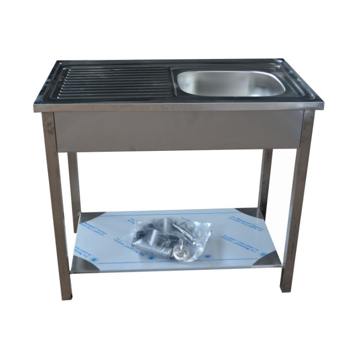 Zlew 800x600x850 jedno/dwukomorowy Stół ze zlewem Zlewozmywak