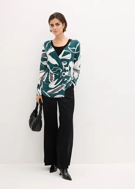 B.P.C bluzka wzorzysta z poduszkami r.40/42