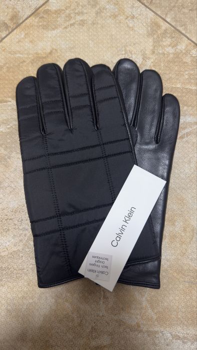 Рукавиці шкіряні Calvin Klein Men's Quilted Leather Gloves