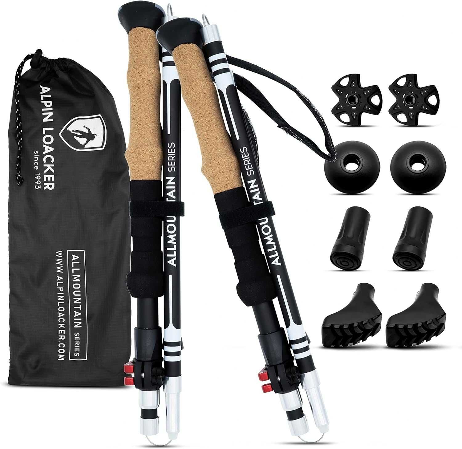 Aluminiowe składane kije trekkingowe Nordic Walking 115-130cm