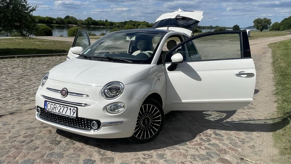 Fiat 500 1.2 Benzyna Zarejestrowany Szklany DachZamiana Gwarancja Raty