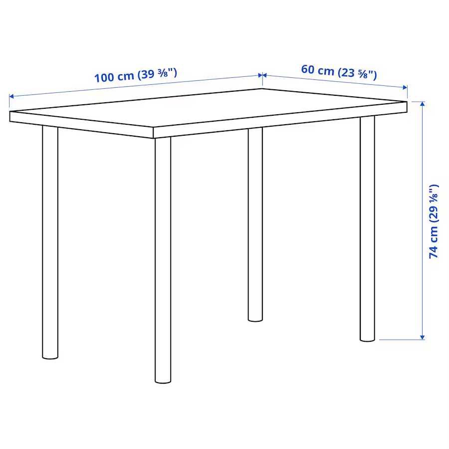 Комп'ютерний стіл LAGKAPTEN / ADILS 120x60 cm, LINNMON / ADILS 100х60