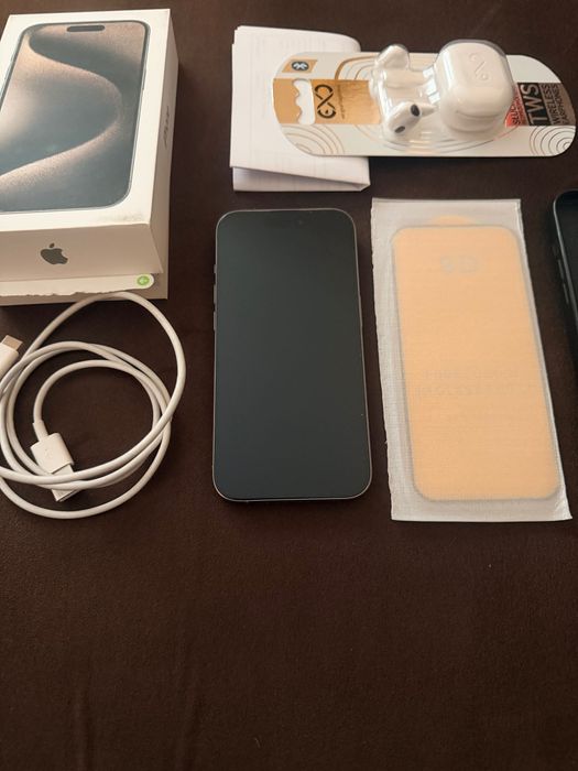 iPhone 15 pro 256 GB natural titanium Polski fvat23 gwarancja