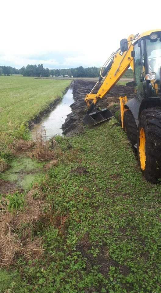 Usługi koparko ładowarką JCB 4CX minikoparka 2T lub 5T Gąsienice