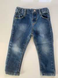 2x jeansy Zara dziewczynka 12-18mcy