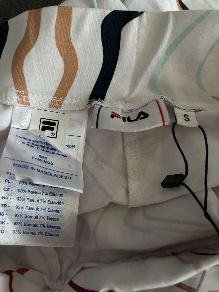 Legginsy damskie bawełniane Fila S nowe