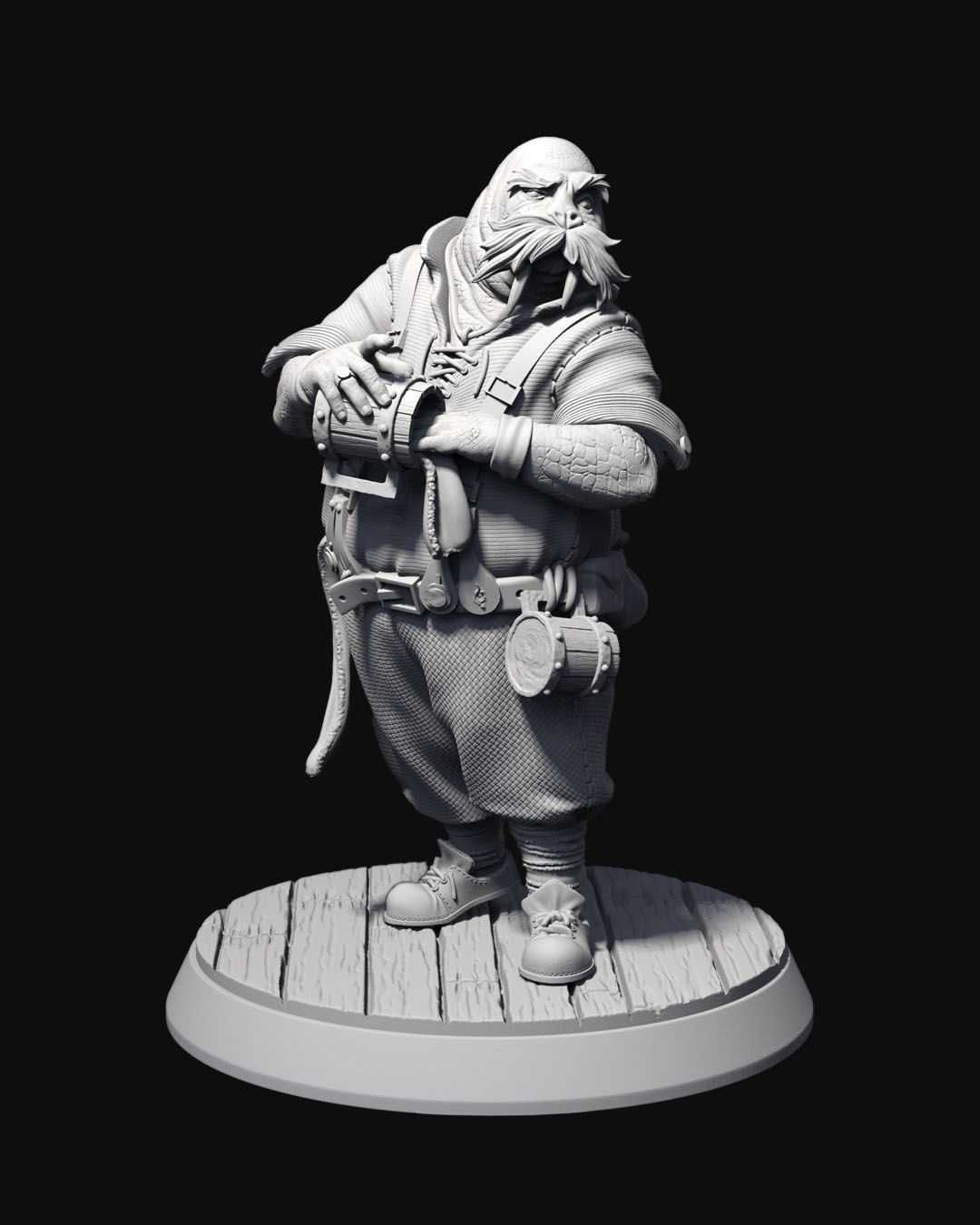 Mr. Eugene Karczmarz Figurka 32mm 14K zgodna DnD RPG Pathfinder Warha.