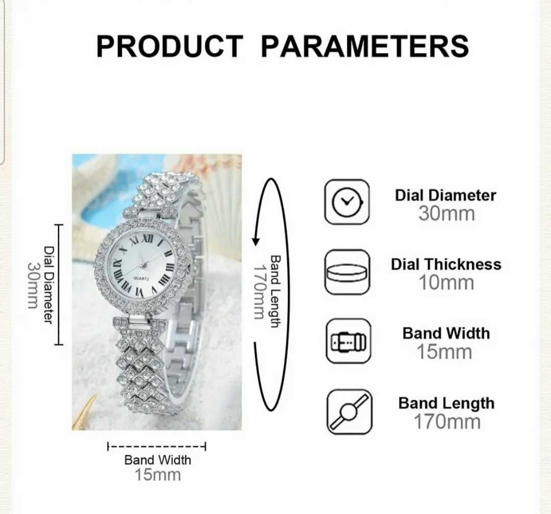 Женские часы со стразами