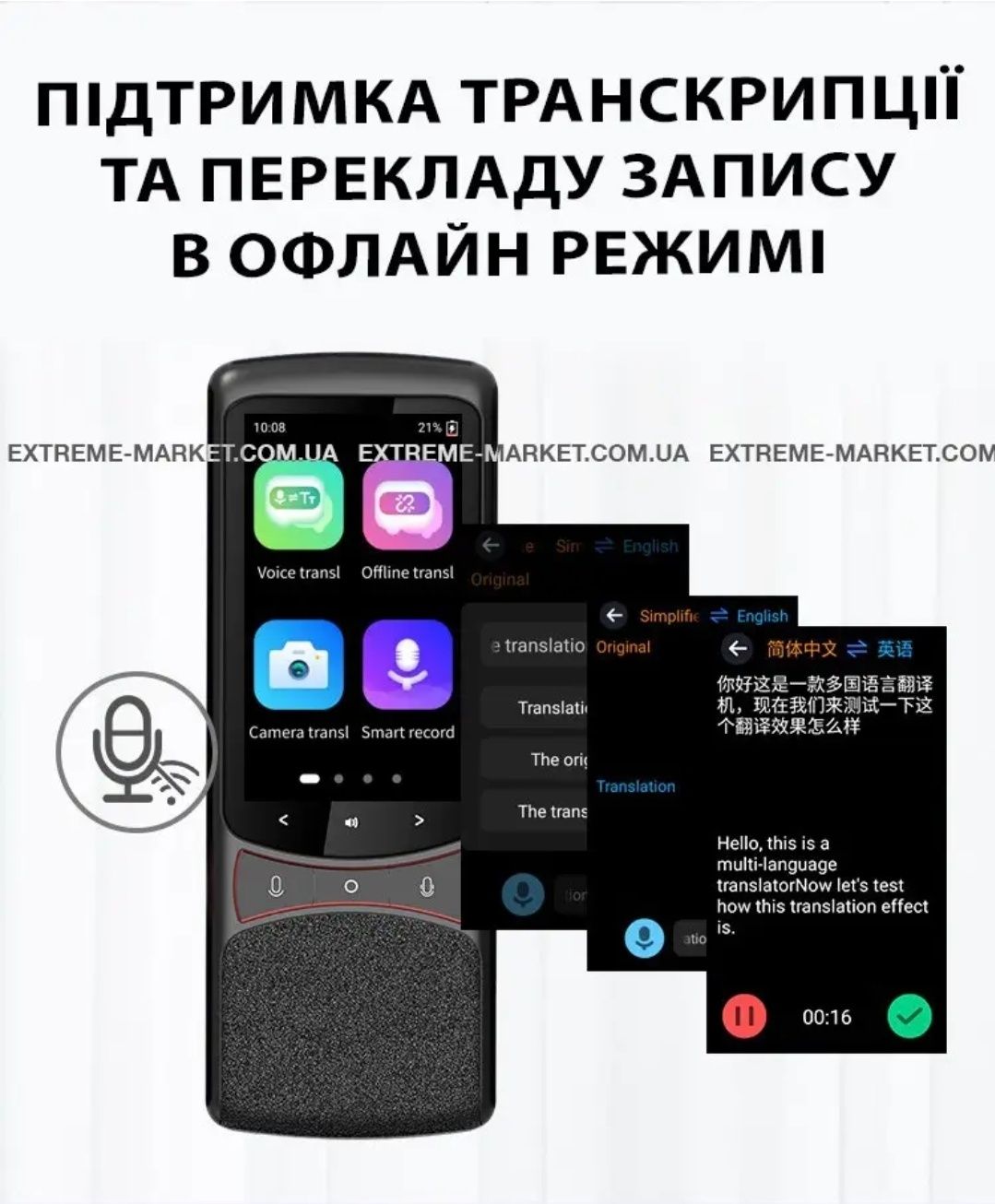 Голосовой электронный оффлаин переводчик Z3