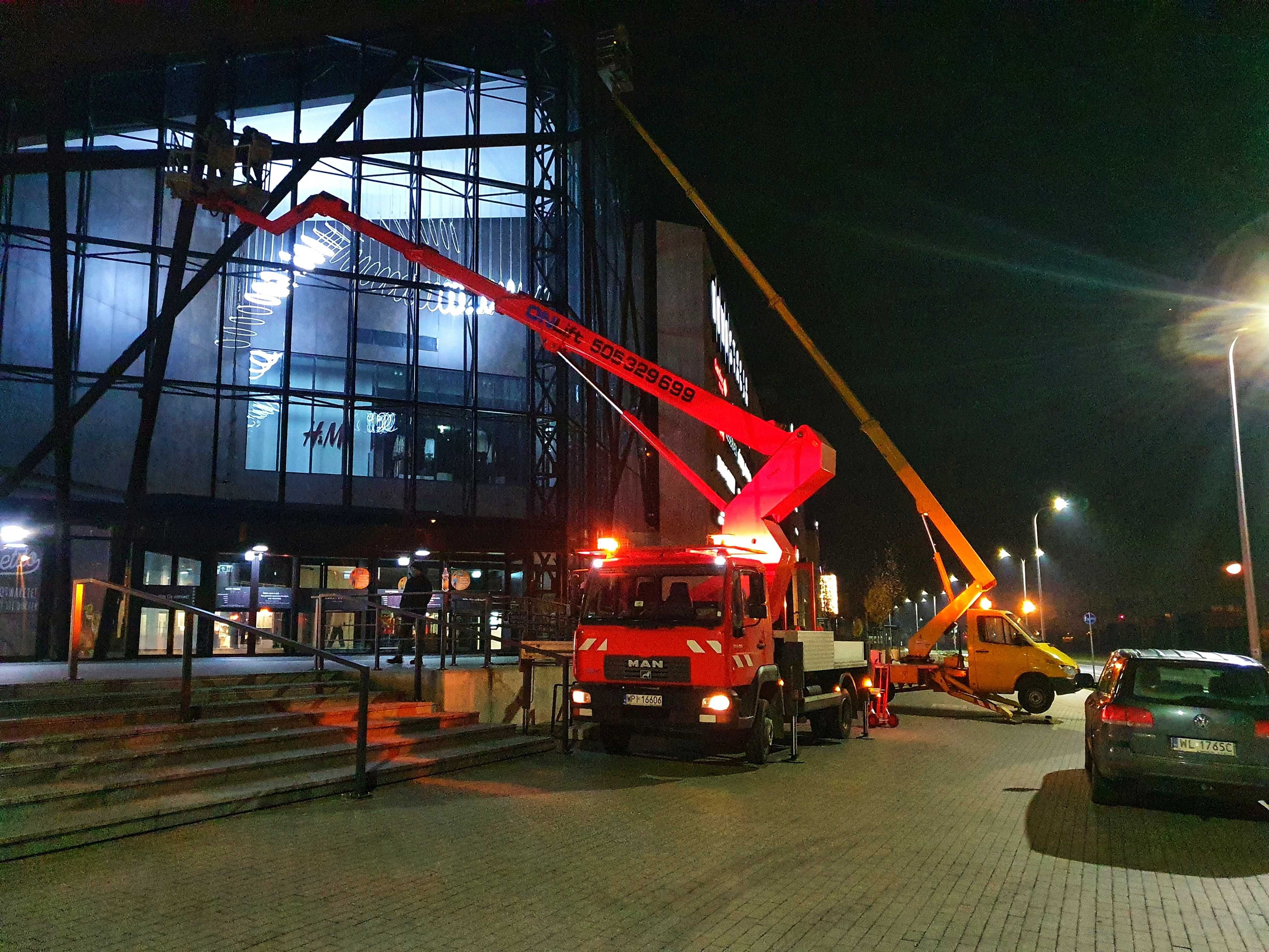 Wynajem podnośników 24h, zwyżka, wysięgnik koszowy od 18 do 53m