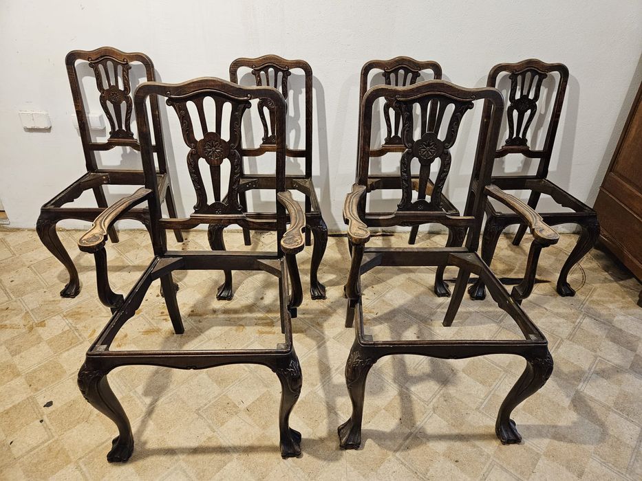 Krzesła chippendale Do renowacji