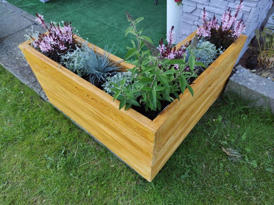 Donice ogrodowe imitacja drewna