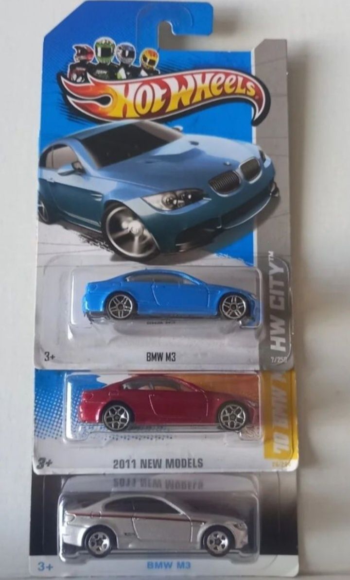 Bmw m3 hot wheels conjunto 3