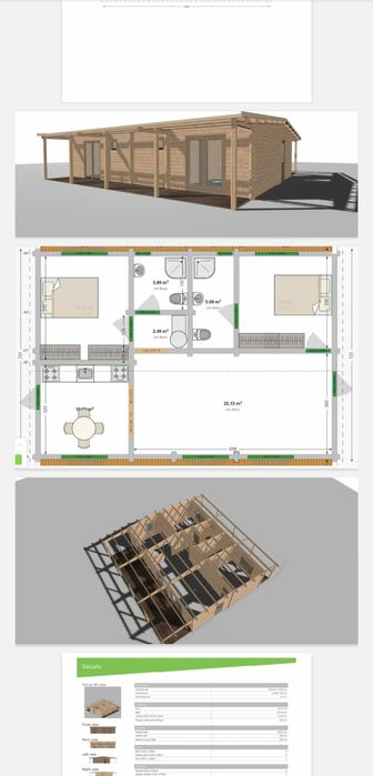 Casa de madeira nova