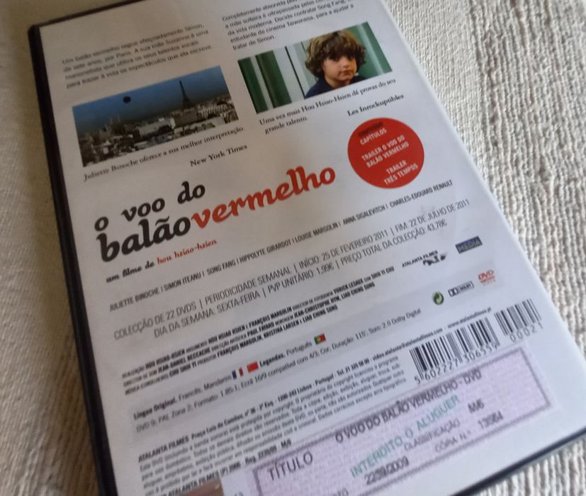 Dvd filme Festival de Cannes O Voo do Balão Vermelho