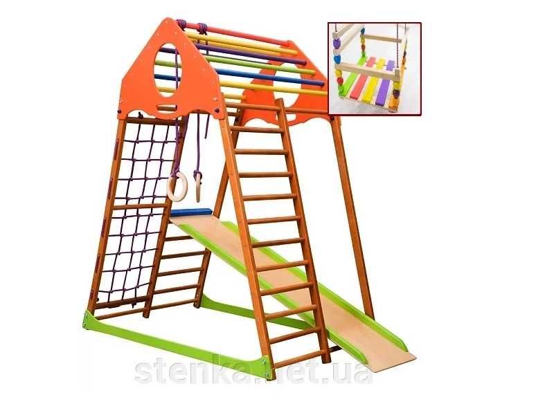 Дитячий майданчик спортивний, шведская стенка, горка, качеля