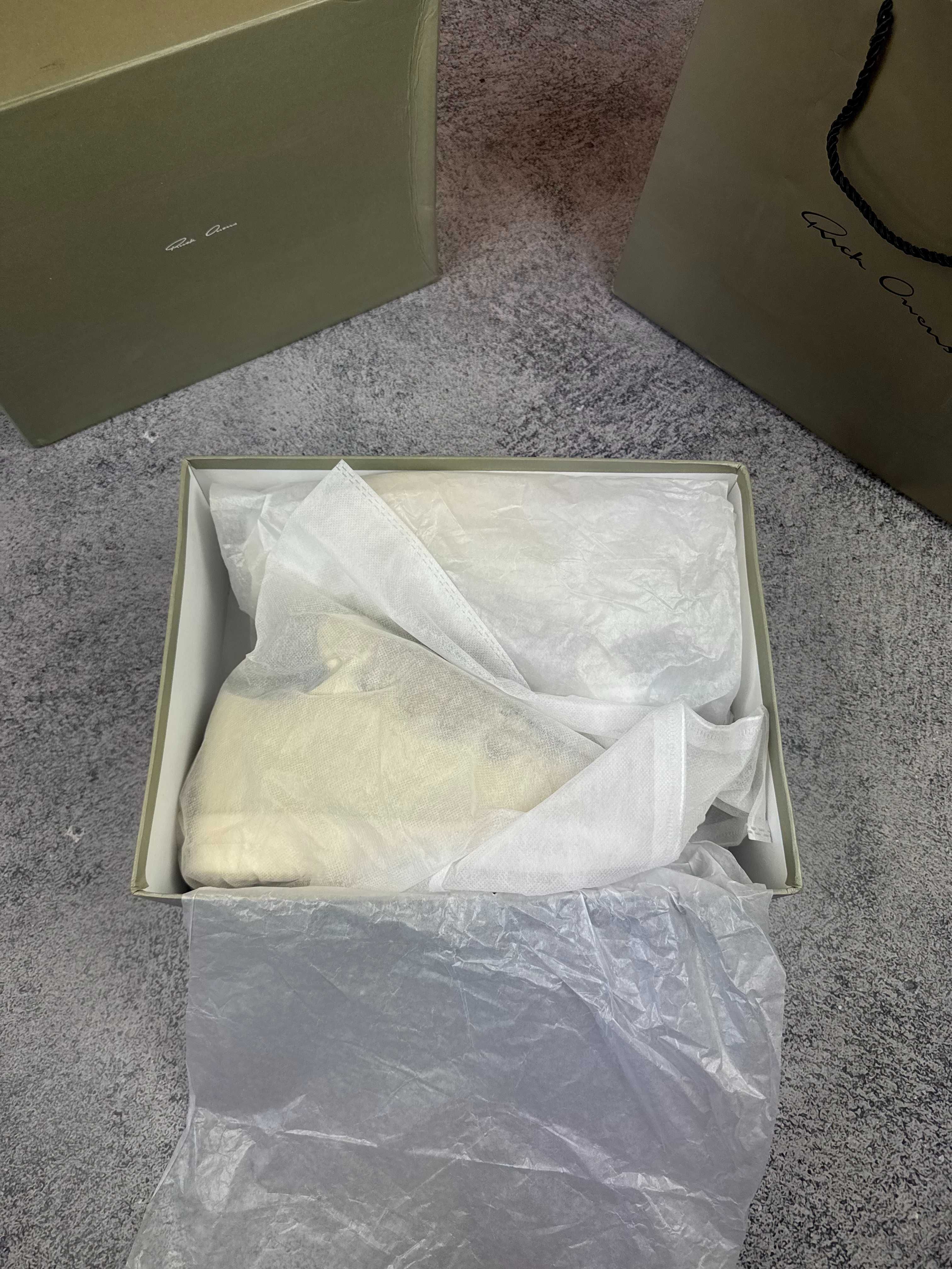 Кроссовки Rick Owens Ramones Jumbo Low drkshdw белые