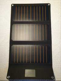 Painel solar 21w usb campismo portátil