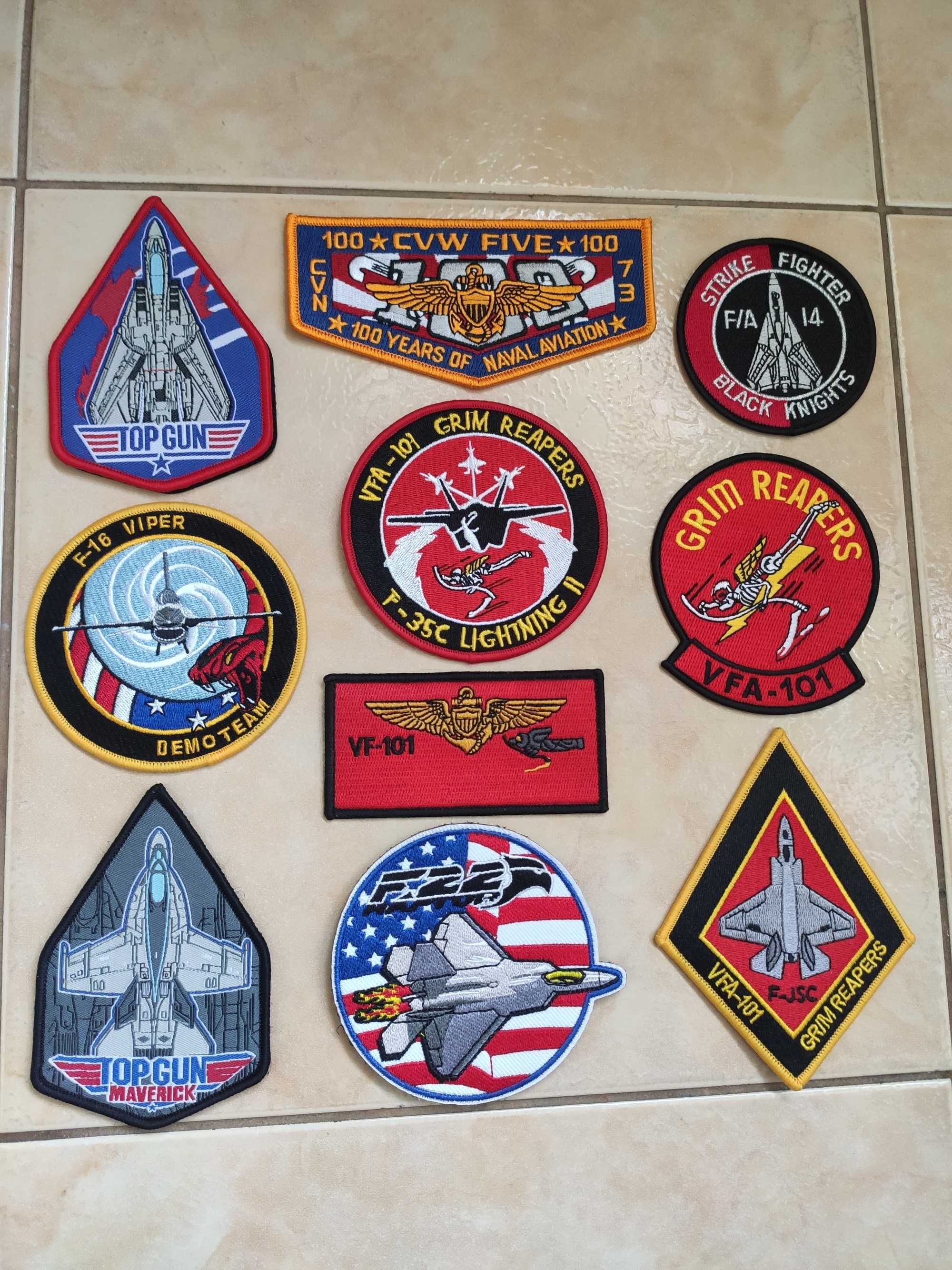 Нашивки Alpha Industries, Top Gun, USAF, Air Force Navy Army Airborne