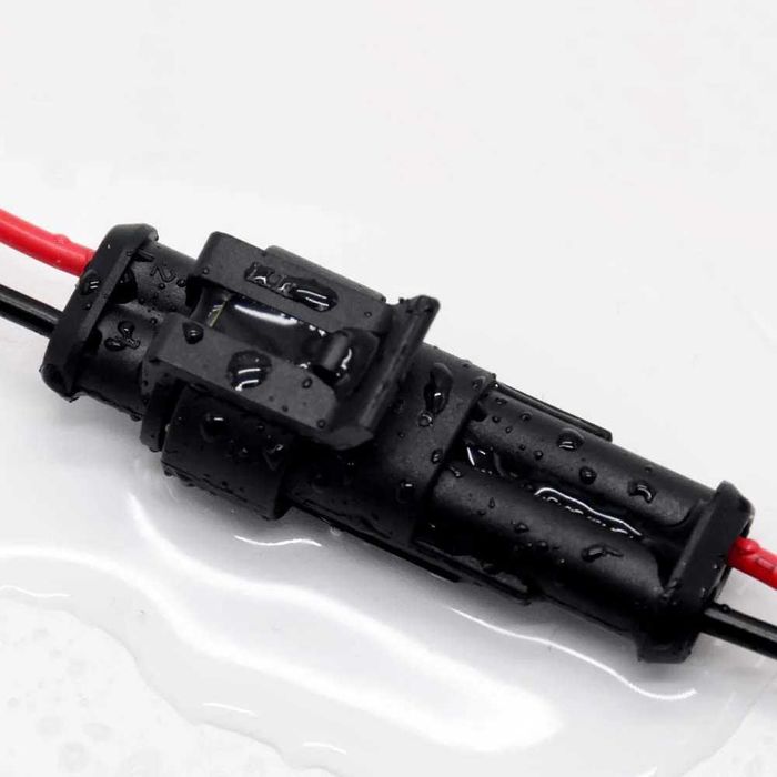 Conectores elétricos 2 pinos à prova de água - Kit 5 pares macho/fêmea