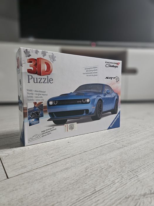 Dodge puzzle klocki 3d Ravensburger Challenger Srt  do składania autko