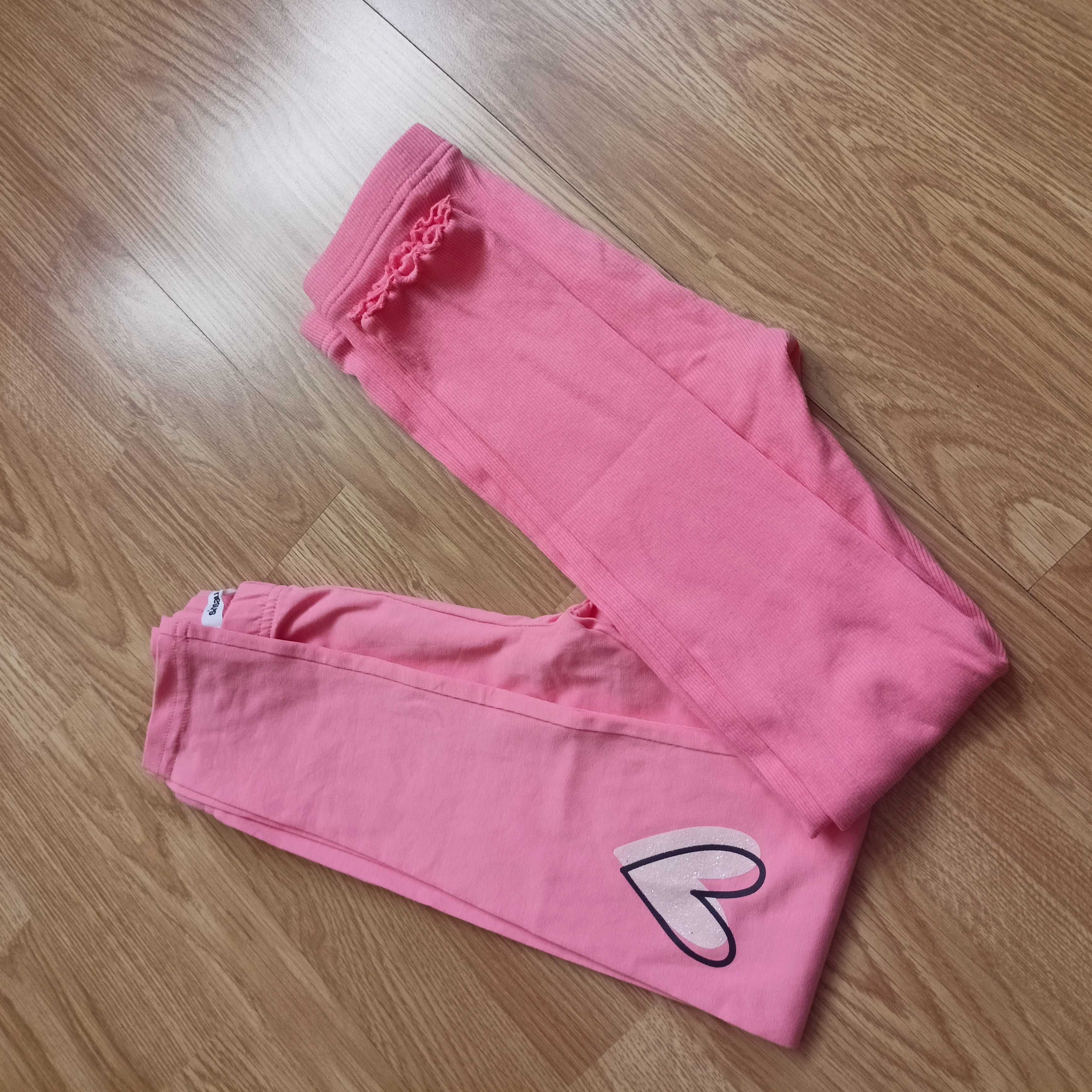 Legginsy 2szt. prażek bawełna 134 Sinsay nowe,bez metki