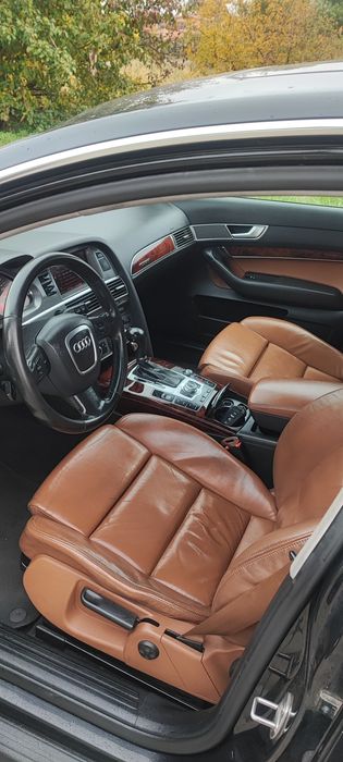 Audi A6C6 3.0 V6 Skóry, łopatki, szyberdach, hak, automat, chip,Quatro