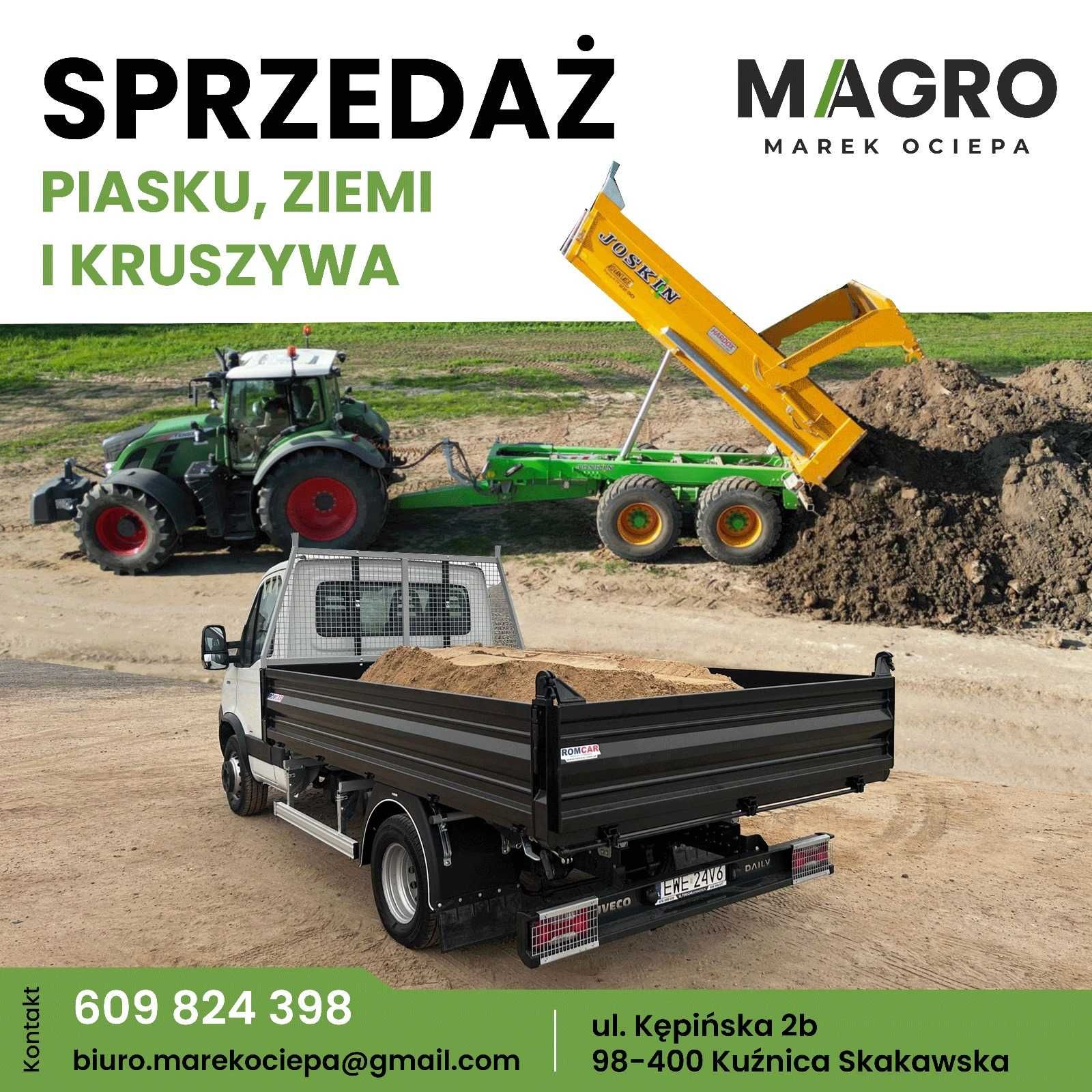 Kamień, tłuczeń, kliniec, przekrusz + transport