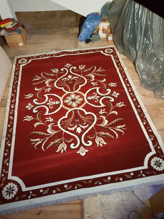 NOWY Duzy welniany dywan PRL wym.2,5x3,4m