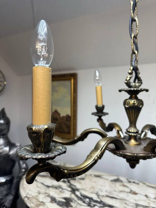 Бронзова люстра на 6 ламп 7466