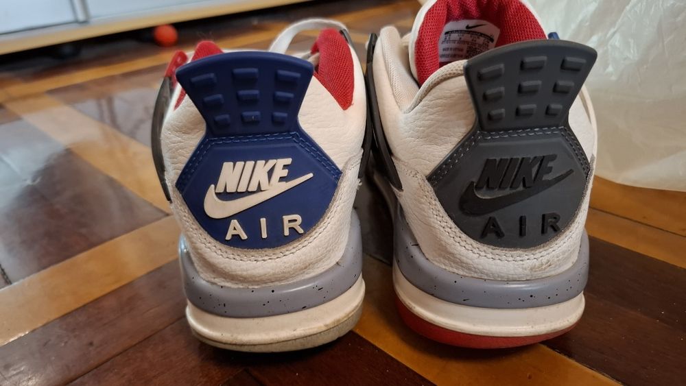 Кросівки чоловічі Nike Air Jordan 4 SE What The Cement White Red Blue