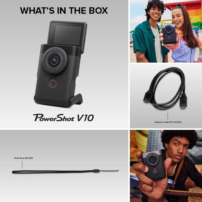 Фотоапарат Canon PowerShot V10 Advanced Vlogging kit Black (5946C005)
