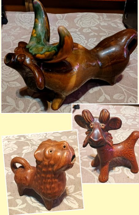 Васильковская керамика Майолика Чудо звери обливная керамика